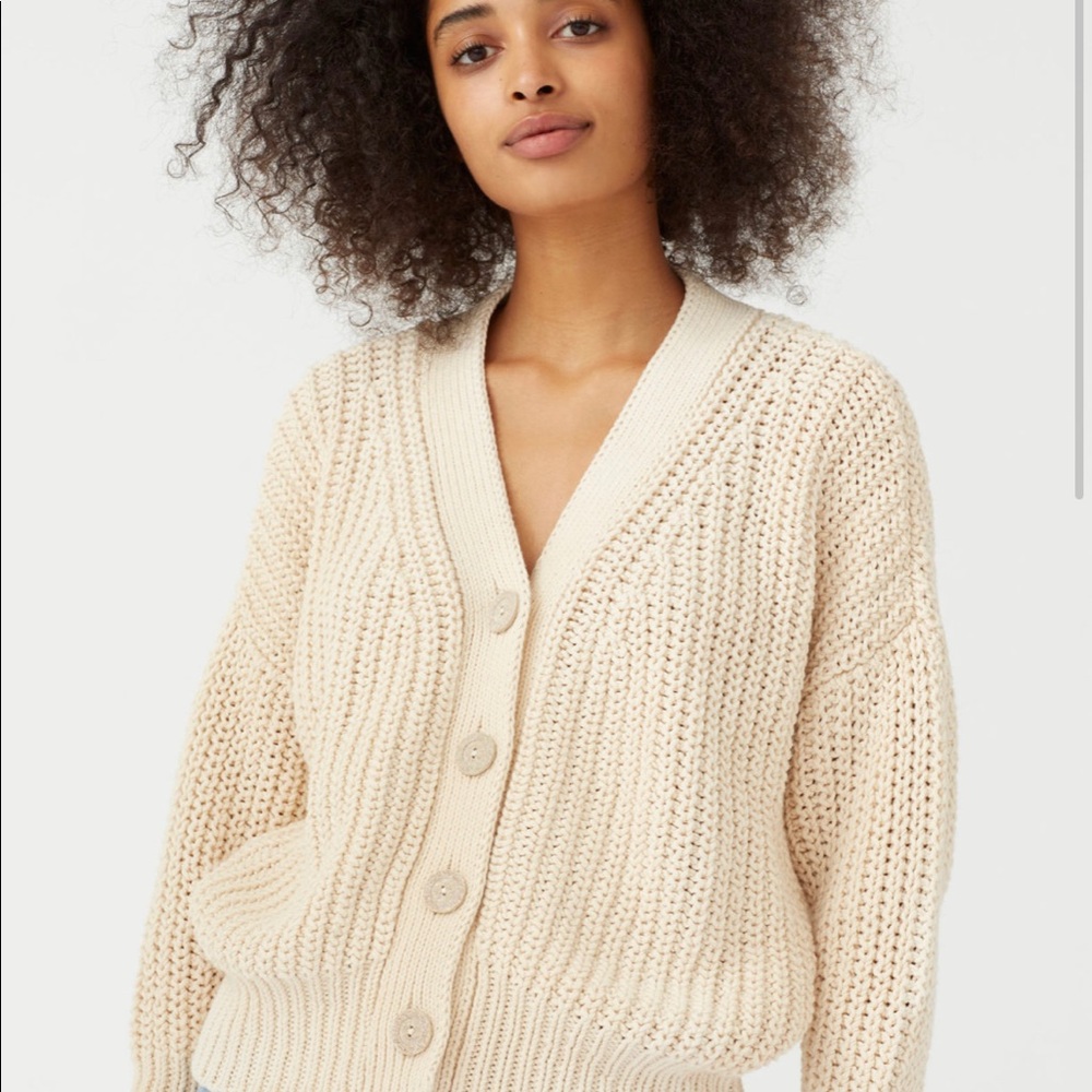 NWOT Babaa cotton cardigan No. 18 (Natural color)